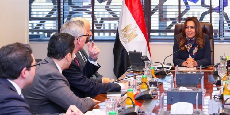 وزيرة التنمية المحلية والقائم بأعمال وزير البيئة توجه بالانتهاء من دراسة تقييم الأثر البيئي لمشروع توليد الكهرباء من الرياح بالبحر الأحمر