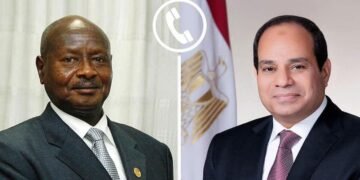 السيسي يجري اتصالاً هاتفياً بالرئيس الأوغندي لتهنئته بولاية رئاسية جديدة