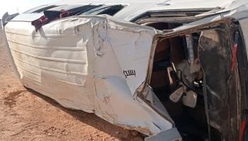 إصابة 7 ركاب فى حادث انقلاب ميكروباص على طريق المحلة طنطا