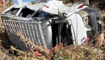 إصابة 6 أشخاص إثر انقلاب ميكروباص بأطفيح