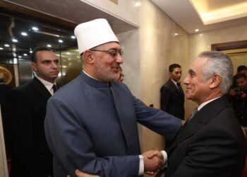 وزير العدل يستقبل مفتي جمهورية مصر العربية للتهنئة بتوليه مهام منصبه