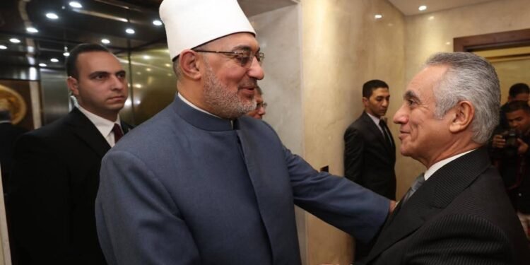 وزير العدل يستقبل مفتي جمهورية مصر العربية للتهنئة بتوليه مهام منصبه
