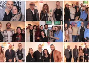 بالصور.. رانيا فريد شوقي وداليا البحيري ولقاء الخميسي في إفتتاح معرض “بناء الإنسانية” لأحمد فريد بالزمالك