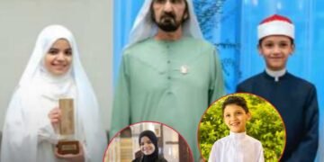 في حضور سمو الشيخ محمدبن راشدآل مكتوم.تكريم عالمي لأبناء مصر في دبي جني إيهاب وعمر على هولاء هم اشراف هذه الأمة