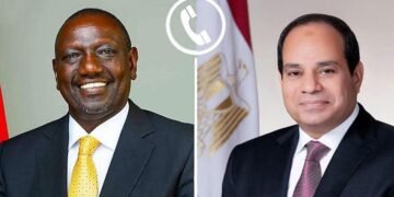 السيسي يبحث مع رئيس كينيا تعزيز التعاون الاقتصادي وملف مياه النيل وأزمة السودان