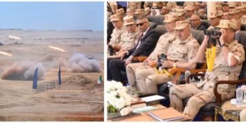 وزير الدفاع والإنتاج الحربى يشهد تنفيذ المرحلة الرئيسية للمشروع التكتيكى بجنود ( بدر 2026 ) بالذخيرة الحية لإحدى وحدات الجيش الثالث الميدانى