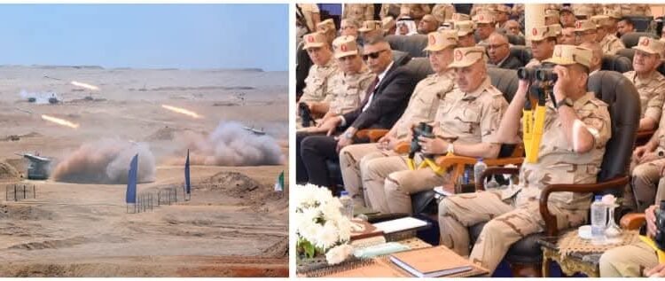 وزير الدفاع والإنتاج الحربى يشهد تنفيذ المرحلة الرئيسية للمشروع التكتيكى بجنود ( بدر 2026 ) بالذخيرة الحية لإحدى وحدات الجيش الثالث الميدانى