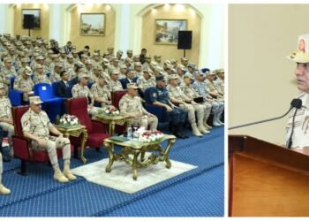 وزير الدفاع والإنتاج الحربى يلتقى عدداً من مقاتلى المنطقة الجنوبية العسكرية