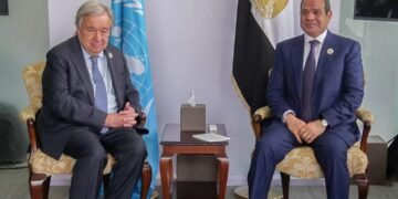 لقاء السيسي وجوتيريش: تأكيد على دعم جهود التهدئة وتخفيف المعاناة الإنسانية بالمنطقة