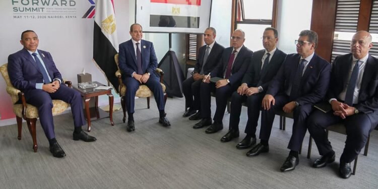 السيسي ورئيس مدغشقر في نيروبي: اتفاق على تعزيز التعاون التنموي والتشاور لدعم استقرار أفريقيا