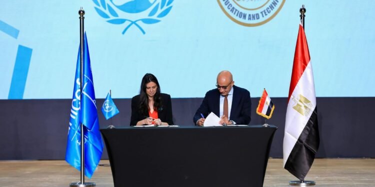 وزير التربية والتعليم وممثلة «يونيسيف مصر» يوقعان بيانًا مشتركًا لتعزيز جودة التعليم الفني وتنمية مهارات الشباب