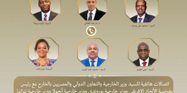 وزير الخارجية يبحث مع رئيس مفوضية الاتحاد الأفريقي وعدد من وزراء الخارجية الأفارقة أطر تعزيز العمل الأفريقي المشترك