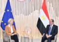 السيسي يبحث مع رئيسة المفوضية الأوروبية تعزيز الشراكة الاستراتيجية وتسوية أزمات المنطقة بإيفيان