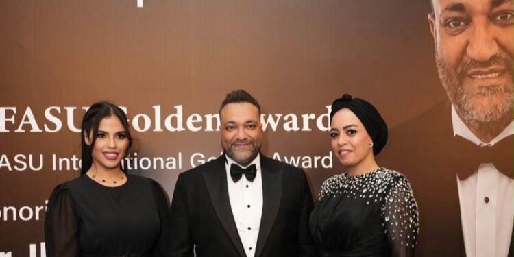 إبراهيم الشايب يحصد الجائزة الذهبية الدولية للقيادة والريادة من الاتحاد الأفريقي الآسيوي AFASU