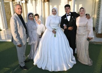 حفل زفاف عبدالرحمن خالد عمارة  على رانيا ربيع الغنام في أجواء عائلية مميزة