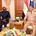 وزير الدفاع والإنتاج الحربى يلتقى نائب رئيس الوزراء ووزير الدفاع الوطنى والمحاربين القدماء بجمهورية الكونغو الديمقراطية