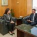 وزيرة الإسكان ومحافظ أسوان يبحثان موقف منظومة مياه الشرب والصرف الصحي بالمحافظة