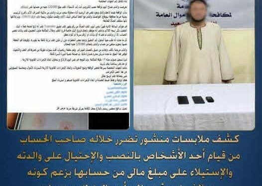 ضبط عاطل بالمنيا استولى على أموال مواطنة بسوهاج بزعم تحديث بياناتها البنكية