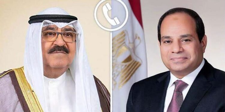 السيسي لأمير الكويت: أمن الكويت جزء لا يتجزأ من الأمن القومي المصري وإدانة قاطعة للاعتداءات الإيرانية