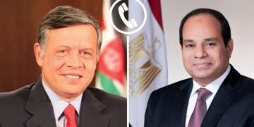 السيسي لعاهل الأردن: أمن الأردن جزء لا يتجزأ من الأمن القومي المصري وندين الاعتداءات الإيرانية