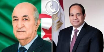 السيسي وتبون يبحثان الحرائق بالجزائر والتصعيد الإقليمي.. وتأكيد على رفض المساس بأمن الدول العربية