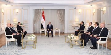 السيسي يستقبل رئيس حكومة الوحدة الوطنية الليبية بالعلمين ويؤكد دعم مصر لاستقرار ليبيا وتعزيز التعاون المشترك