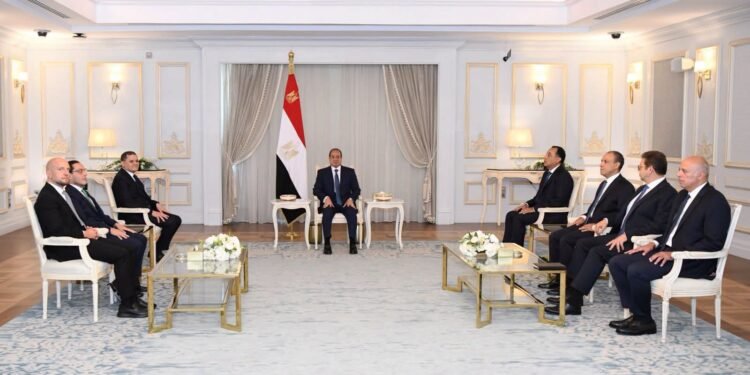 السيسي يستقبل رئيس حكومة الوحدة الوطنية الليبية بالعلمين ويؤكد دعم مصر لاستقرار ليبيا وتعزيز التعاون المشترك