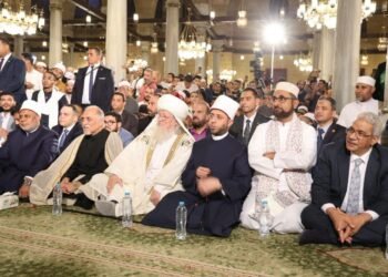 وزير الأوقاف ورئيس جامعة الأزهر والطرق الصوفية يشاركون في احتفال الطرق الصوفية بالمولد النبوي الشريف بمسجد الحسين