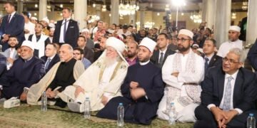 وزير الأوقاف ورئيس جامعة الأزهر والطرق الصوفية يشاركون في احتفال الطرق الصوفية بالمولد النبوي الشريف بمسجد الحسين