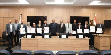 تكريم طلاب الهندسة والحاسبات والمعلومات الفائزين بجوائز عالمية