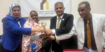 منظمة تضامن الشعوب الأفريقية الآسيوية واتحاد الإعلاميين  يؤكدان دعمهما للسودان وتأهيل كوادره خلال استقبال وزيرة الموارد البشرية بالقاهرة