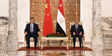 الرئيس السيسي يستقبل نظيره الصيني بالاتحادية ويوقعان اتفاقيات لتدشين المرحلة الثالثة بالمنطقة الصناعية بالسخنة