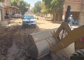 جهود مكثفة لتحسين البنية الأساسية.. بالمنشاة سوهاج تشهد حملة تمهيد ونظافة كبرى بطريق الشواولة _ اولاد سلامة