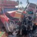 إصابة شخصين في حادث تصادم سيارة ربع نقل وجرار زراعي أعلى كوبري الغنايم-طما العلوي