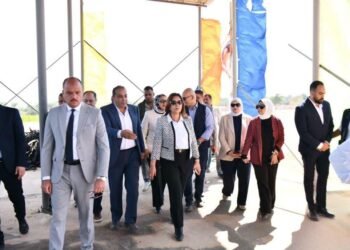 وزيرة التنمية المحلية ومحافظ الوادي الجديد تتفقدان مصنع تدوير المخلفات الزراعية بالخارجة